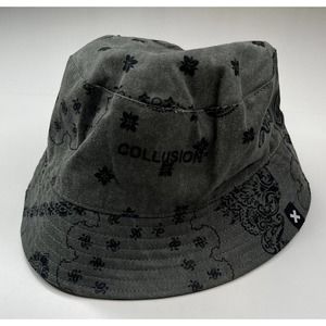 NEW Collusion Paisley Bucket Hat One Size Women’s Green